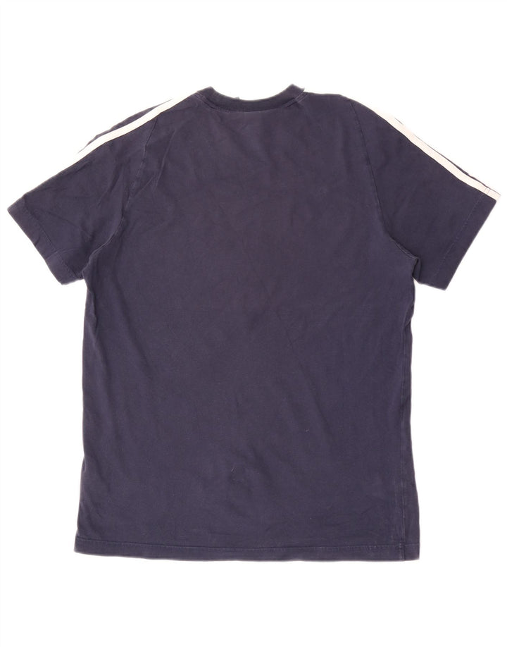 Adidas Męski T-Shirt Top Średni Granatowy Bawełniany