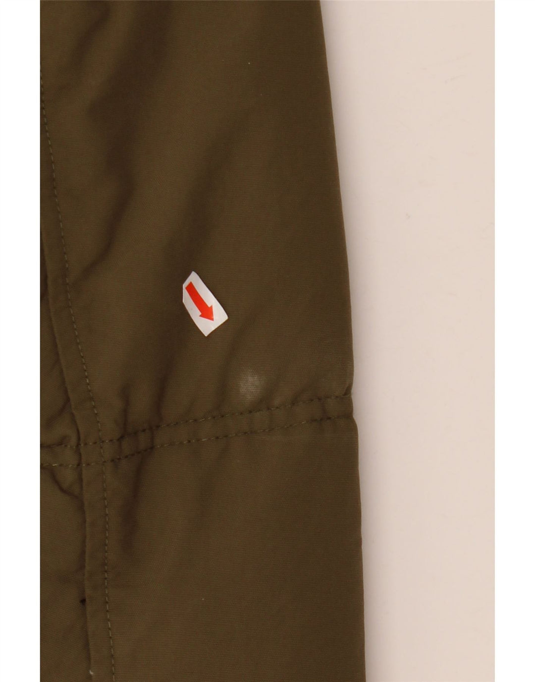 JOHN ASHFIELD Męski ocieplany płaszcz z kapturem UK 36, mały nylon w kolorze khaki
