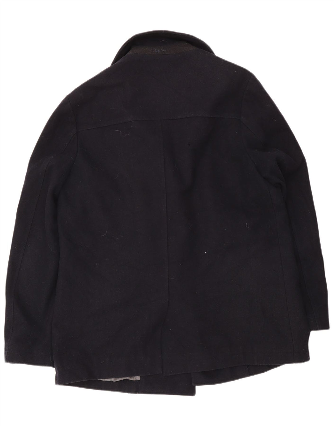 Crew Clothing Męski dwurzędowy płaszcz UK 42 XL Granatowa wełna