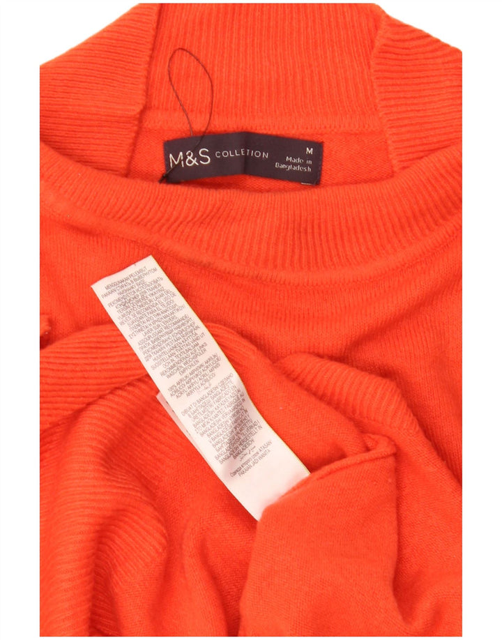 Marks & Spencer Damski sweter z golfem UK 14, średni pomarańczowy