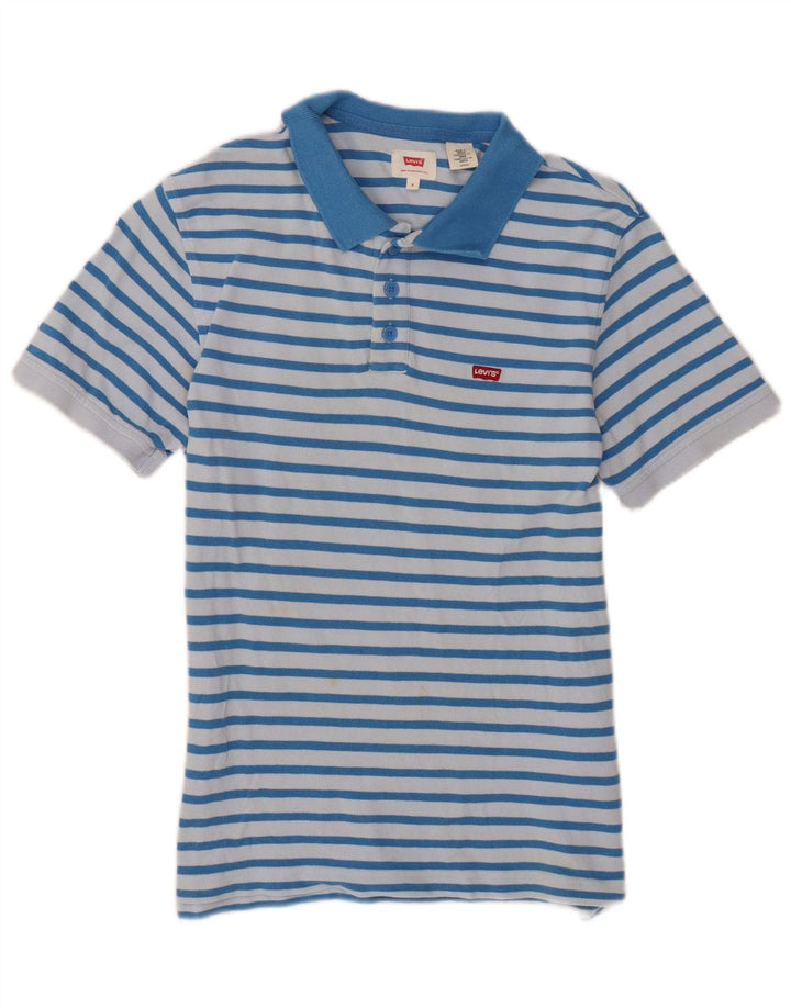 Męska koszulka polo Levi's, mała, niebieska, bawełniana w paski