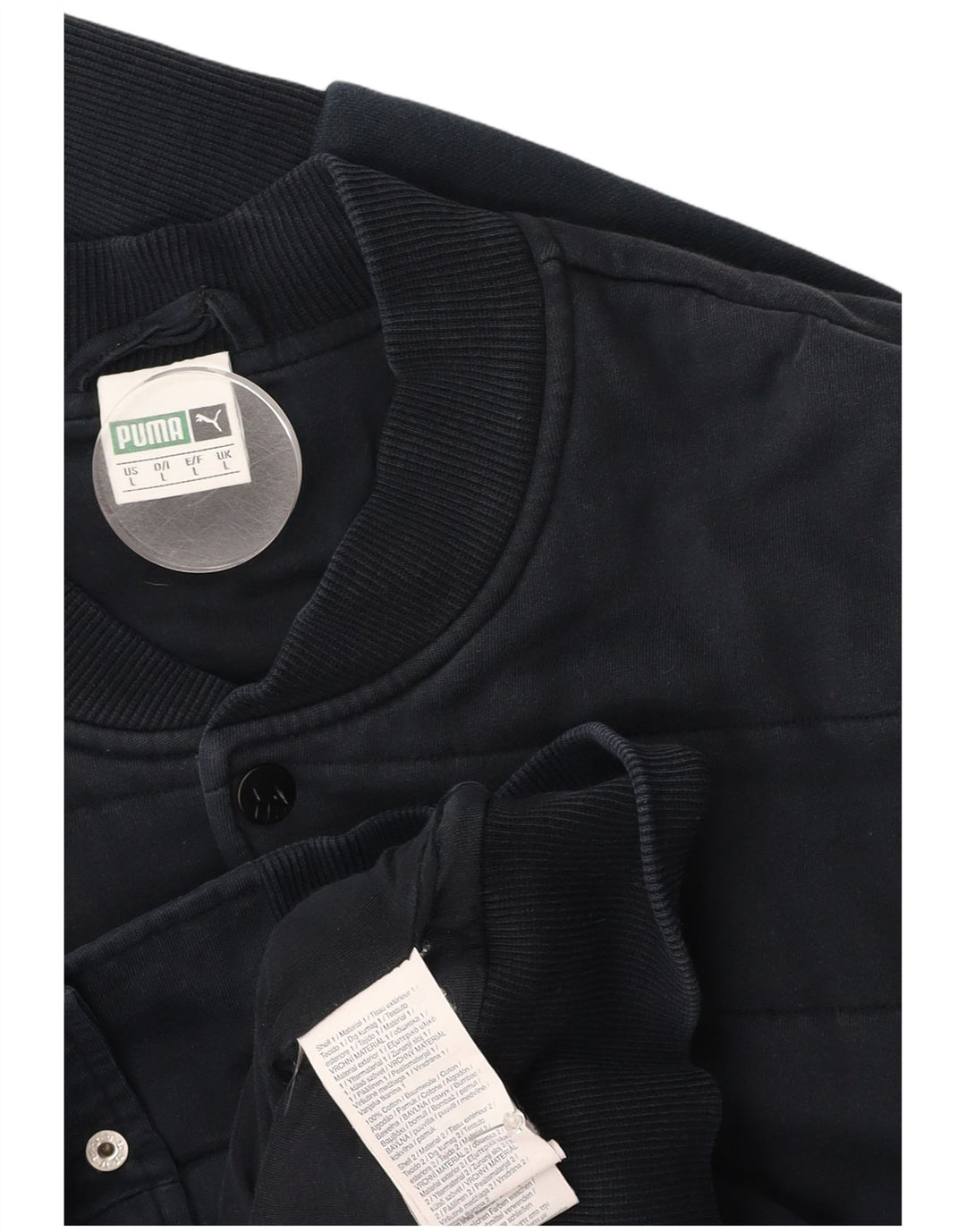 Męska kurtka bomberka PUMA UK 40, duża, granatowa, bawełniana