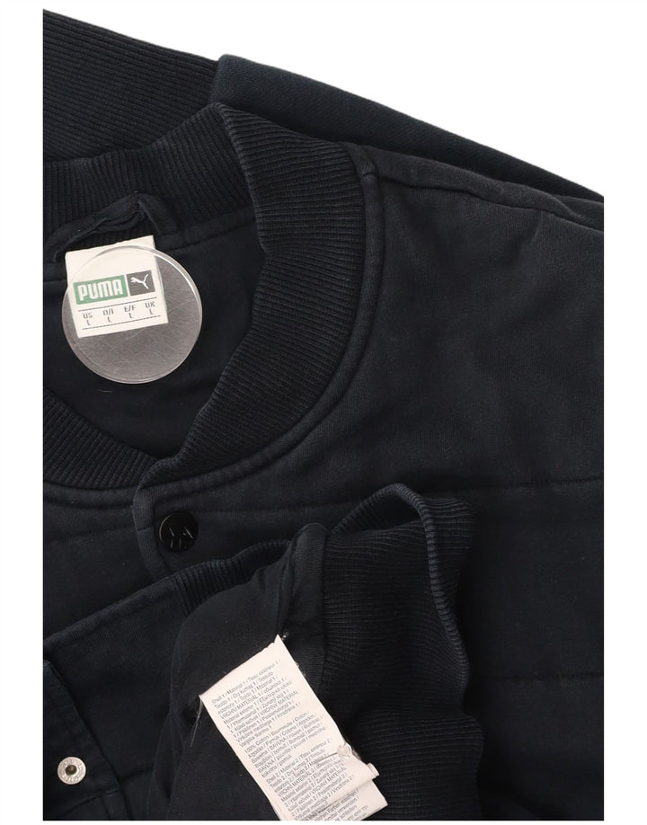 Męska kurtka bomberka PUMA UK 40, duża, granatowa, bawełniana