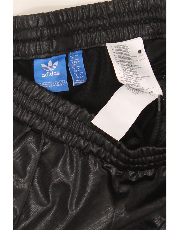 Damskie spodnie dresowe Adidas UK 12 Średni czarny poliester