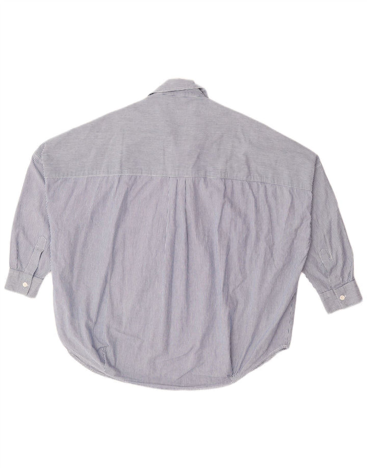 FRENCH CONNECTION Womens Oversized Pullover Shirt UK 10 Small Blue