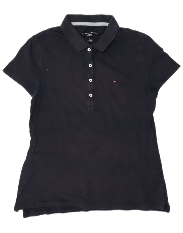 Damska koszulka polo Tommy Hilfiger o klasycznym kroju UK 14, średni granat