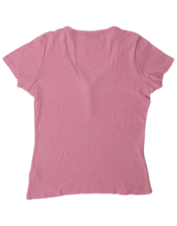 T-shirt damski Fila Top UK 14 Średni różowy bawełniany