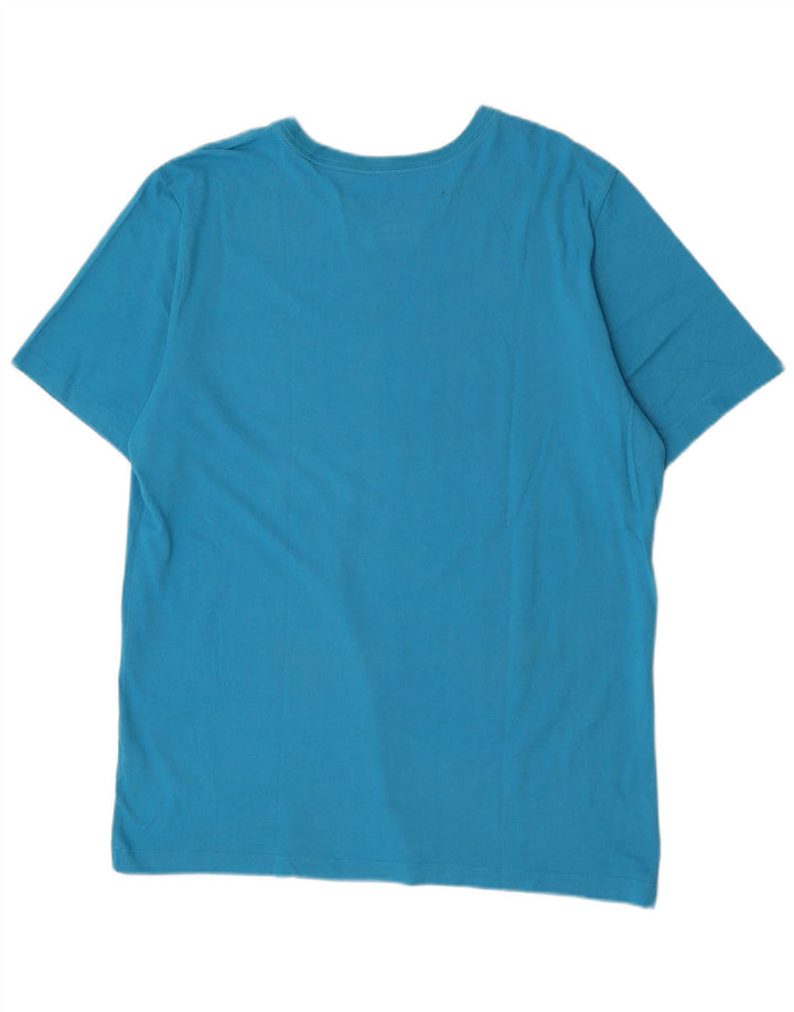 Męski T-shirt Nike Dri Fit, duży, niebieski, bawełniany