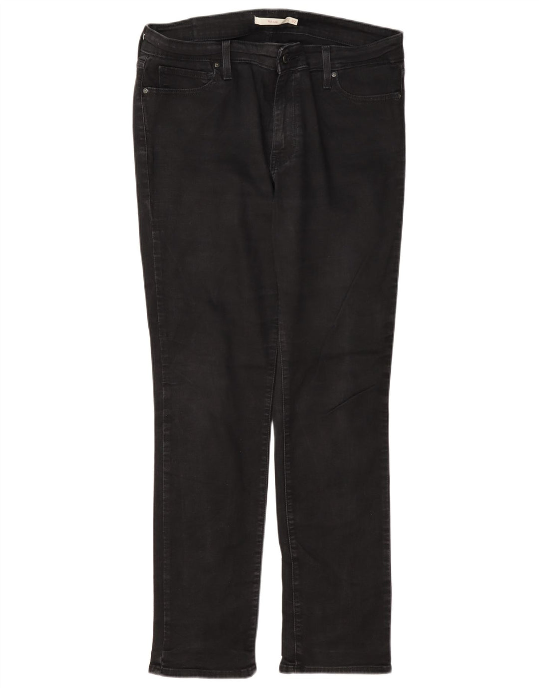 Damskie jeansy Levi's 712 Slim W32 L32 Czarna bawełna