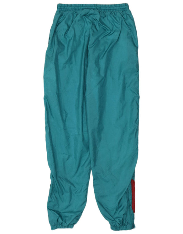 Damskie spodnie dresowe w stylu vintage Joggers UK 16, duże zielone bloki kolorów