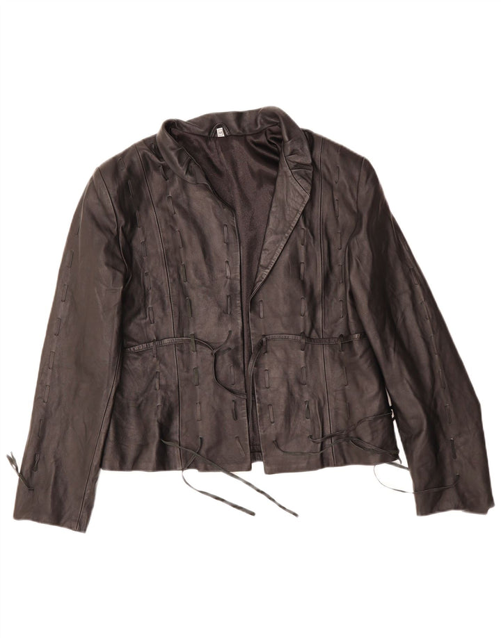 Damska kurtka skórzana VINTAGE IT 44 średnia czarna