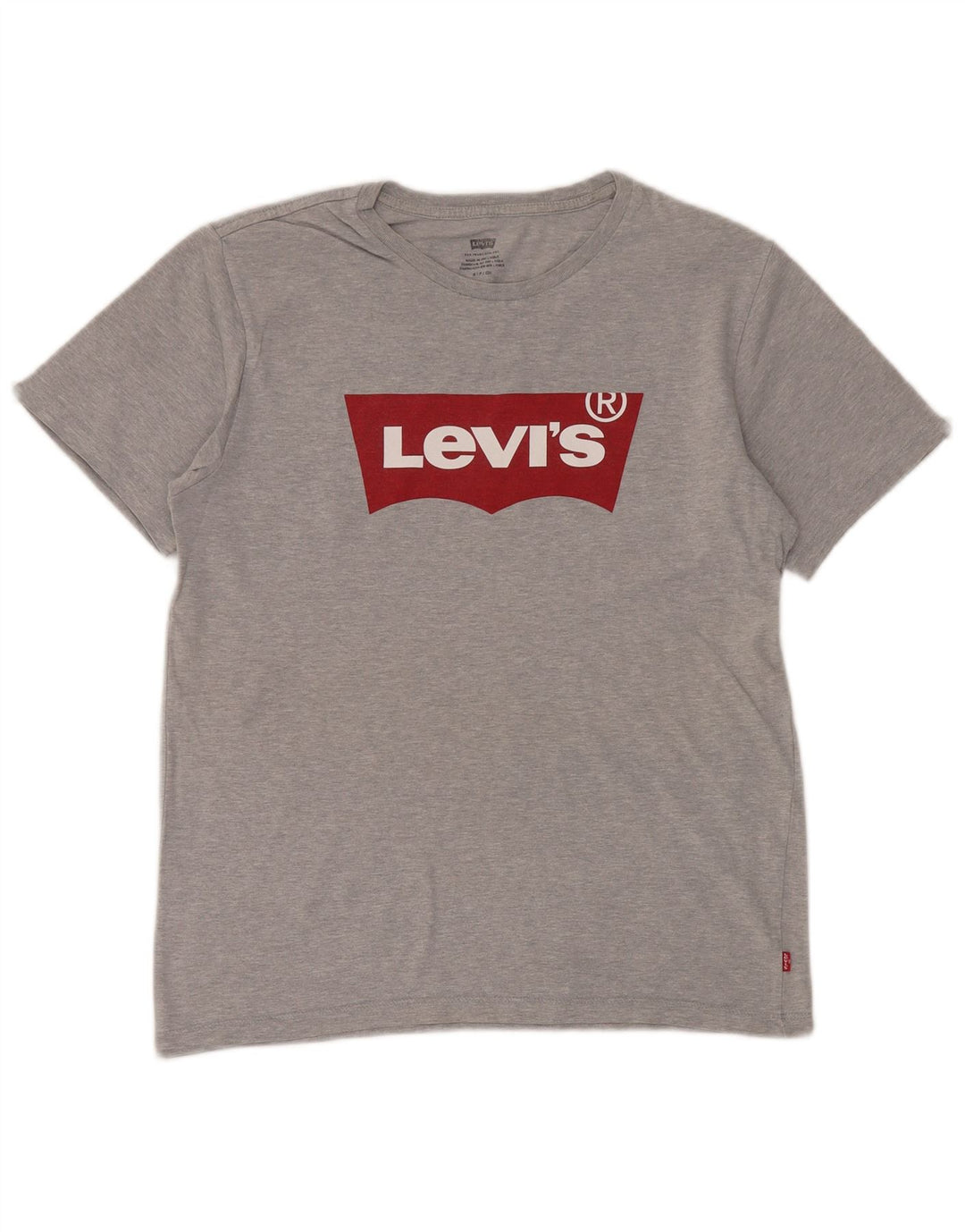 Męski T-shirt z grafiką Levi's, mały, szary