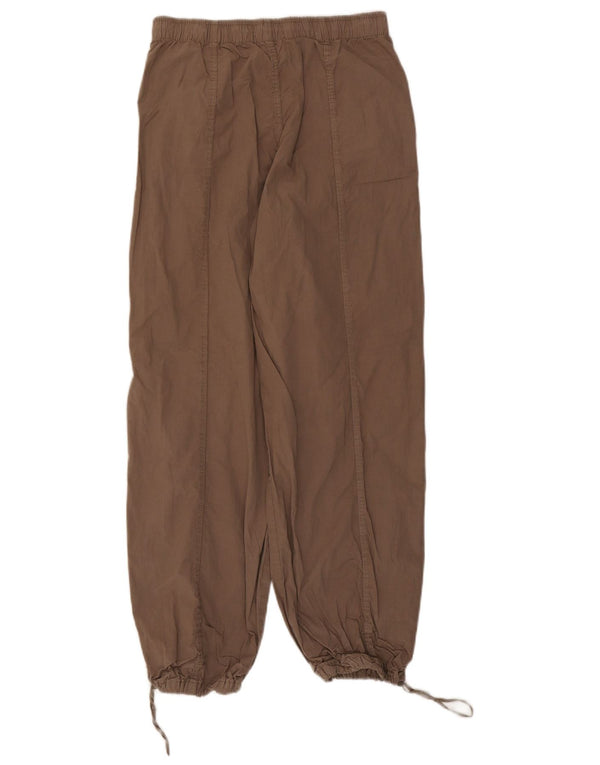 Damskie spodnie Zara o luźnym kroju z wysokim stanem XS W24 L29 beżowe