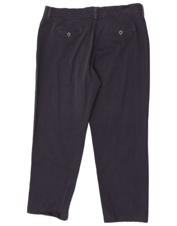 Damskie spodnie Lee o prostym, swobodnym kroju US 18 2XL W38 L30 Granatowe