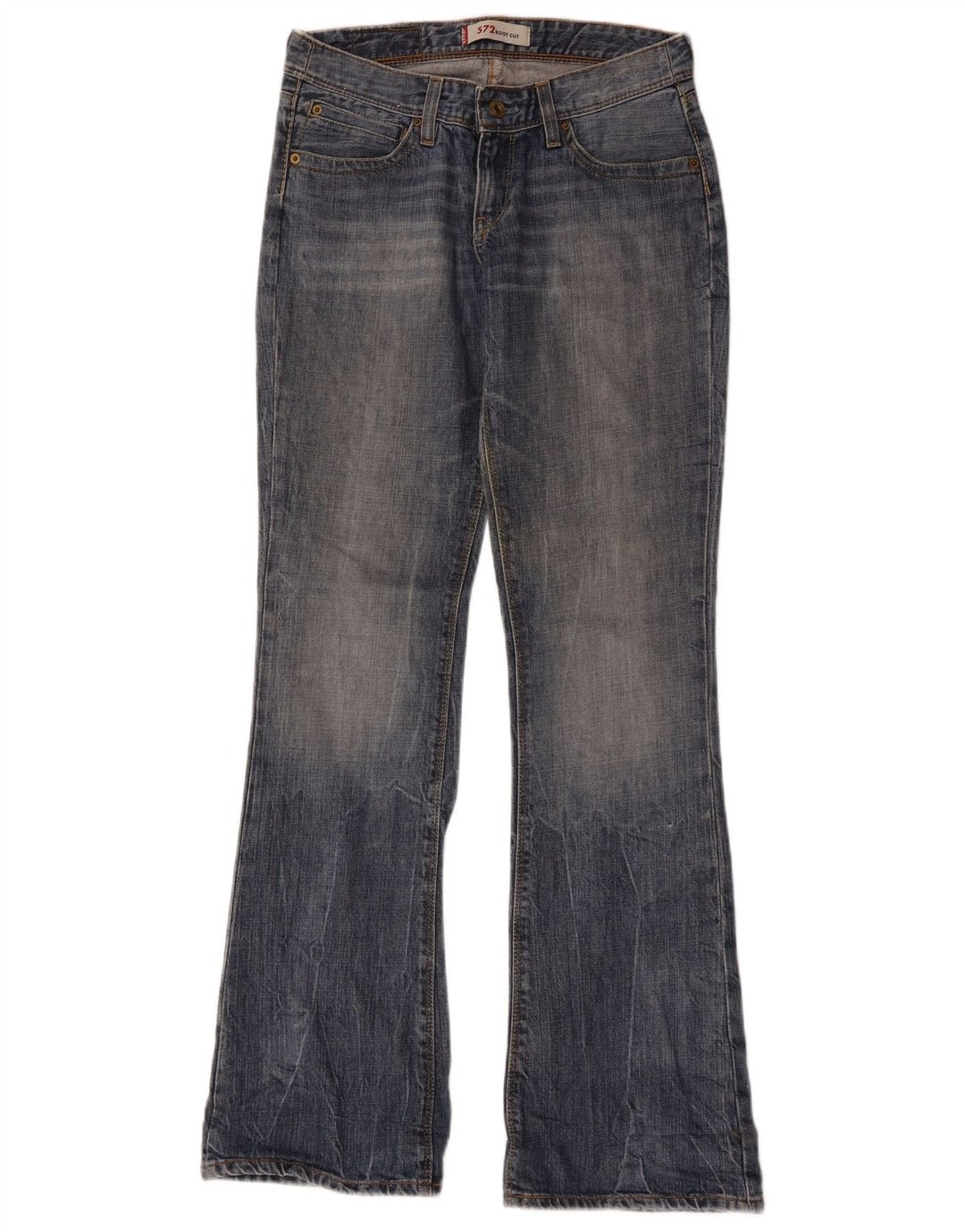 Damskie jeansy Levi's 572 Bootcut W28 L34 Niebieska bawełna