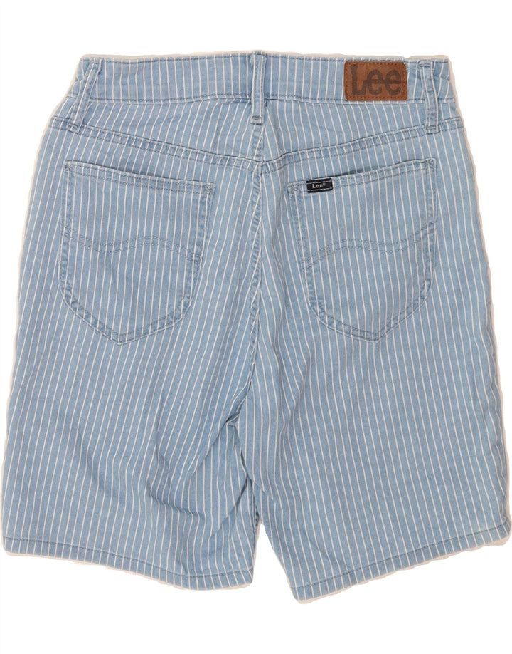 LEE Womens Denim Shorts US 6 Medium W28  Blue Pinstripe Cotton Vintage Lee and Second-Hand Lee from Messina Hembry 