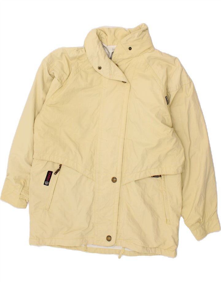 EIDER Womens Overcoat EU 44 XL Yellow Vintage Eider and Second-Hand Eider from Messina Hembry 