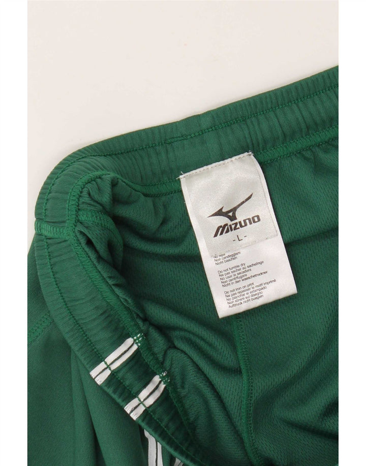 Męskie spodenki sportowe Mizuno Graphic, duże, zielone, z poliestru