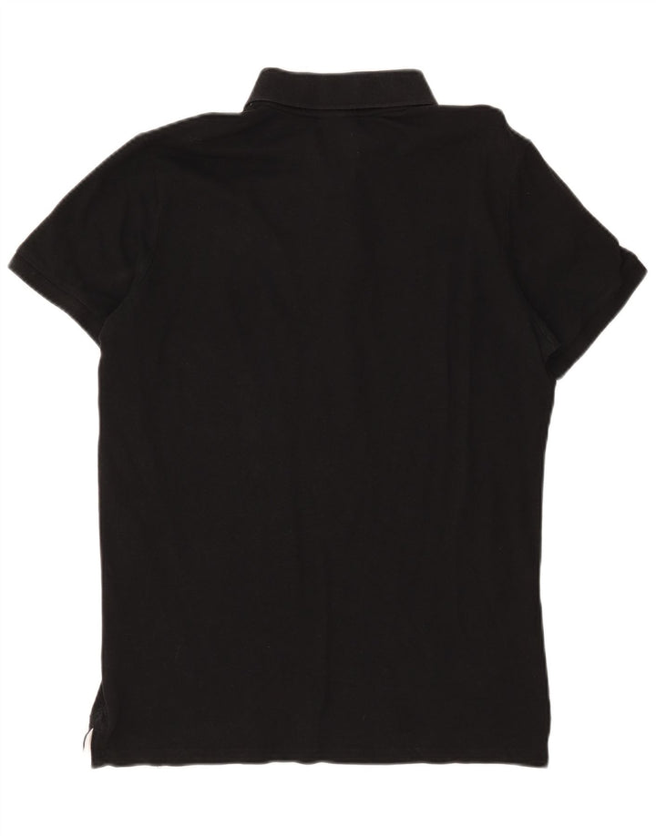 Męska koszulka polo Diadora, średnia czarna bawełna