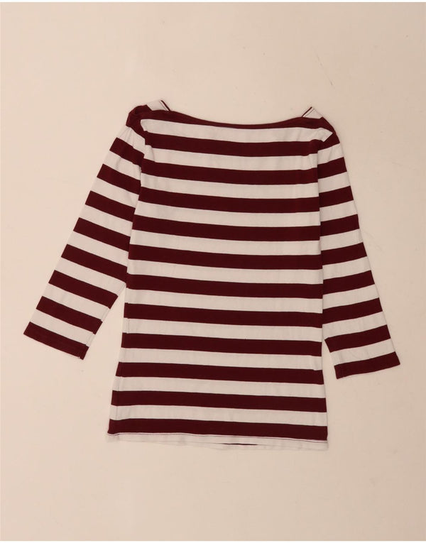Damski top regularny Tommy Hilfiger z rękawem 3/4, UK 8, w małe białe paski