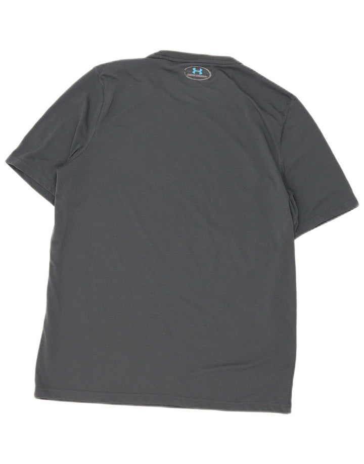 Męski t-shirt z grafiką Under Armour Heat Gear, średni szary