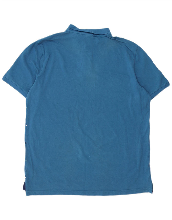 Męska koszulka polo NIKE XL, bawełniana w niebieskie paski