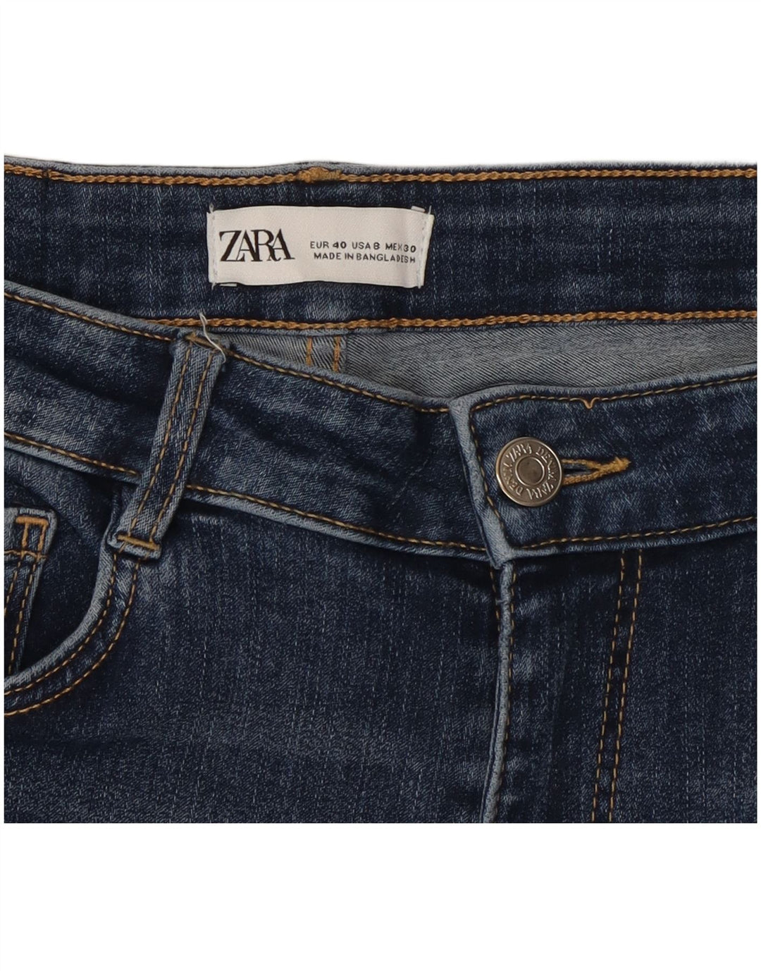 Damskie jeansy skinny Zara EU 40 Medium W30 L27 Niebieskie