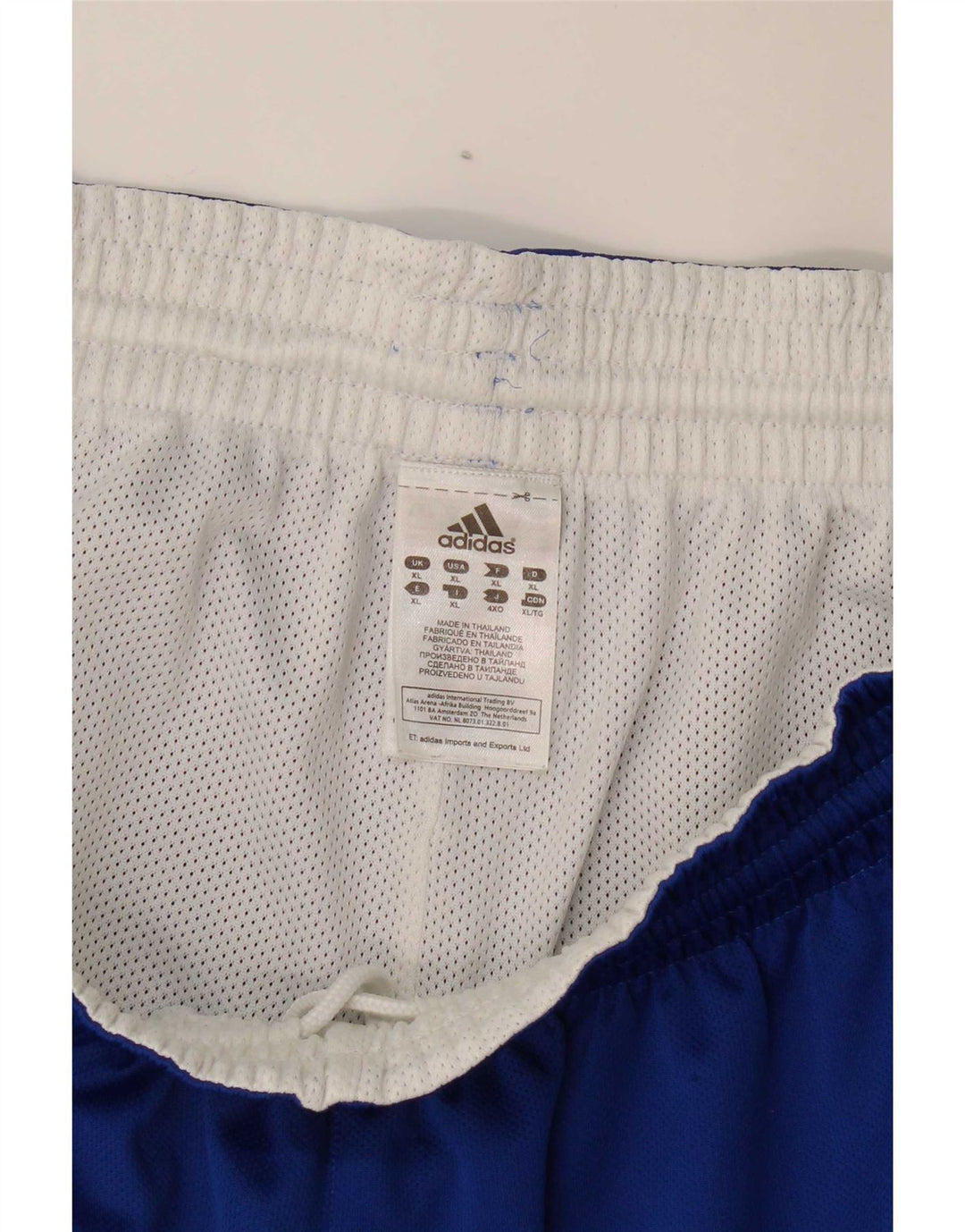 Męskie spodenki sportowe Adidas XL Niebieski poliester