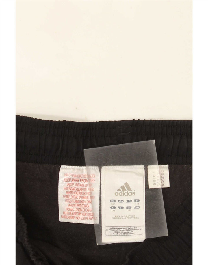 Męskie spodnie dresowe Adidas Capri, małe, czarne, poliestrowe