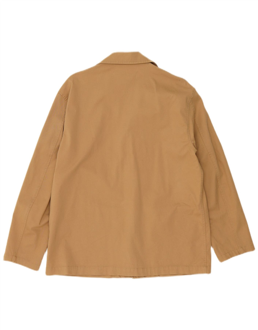 Damska marynarka zapinana na 3 guziki, oversize, Zara UK 10, mała, beżowa, bawełniana