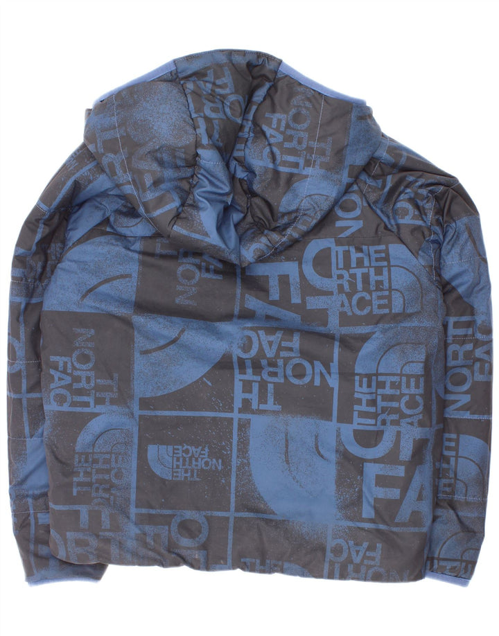 Dwustronna ocieplana kurtka chłopięca The North Face Graphic 7-8 lat, mała, niebieska