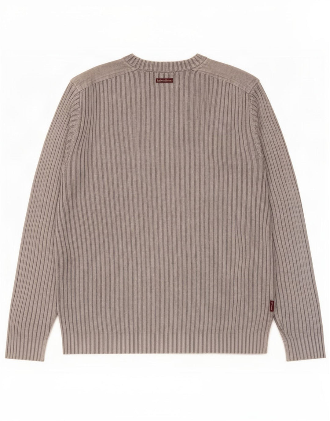Marlboro Classics Męski sweter z dekoltem w kształcie litery V, duży, szary, bawełniany