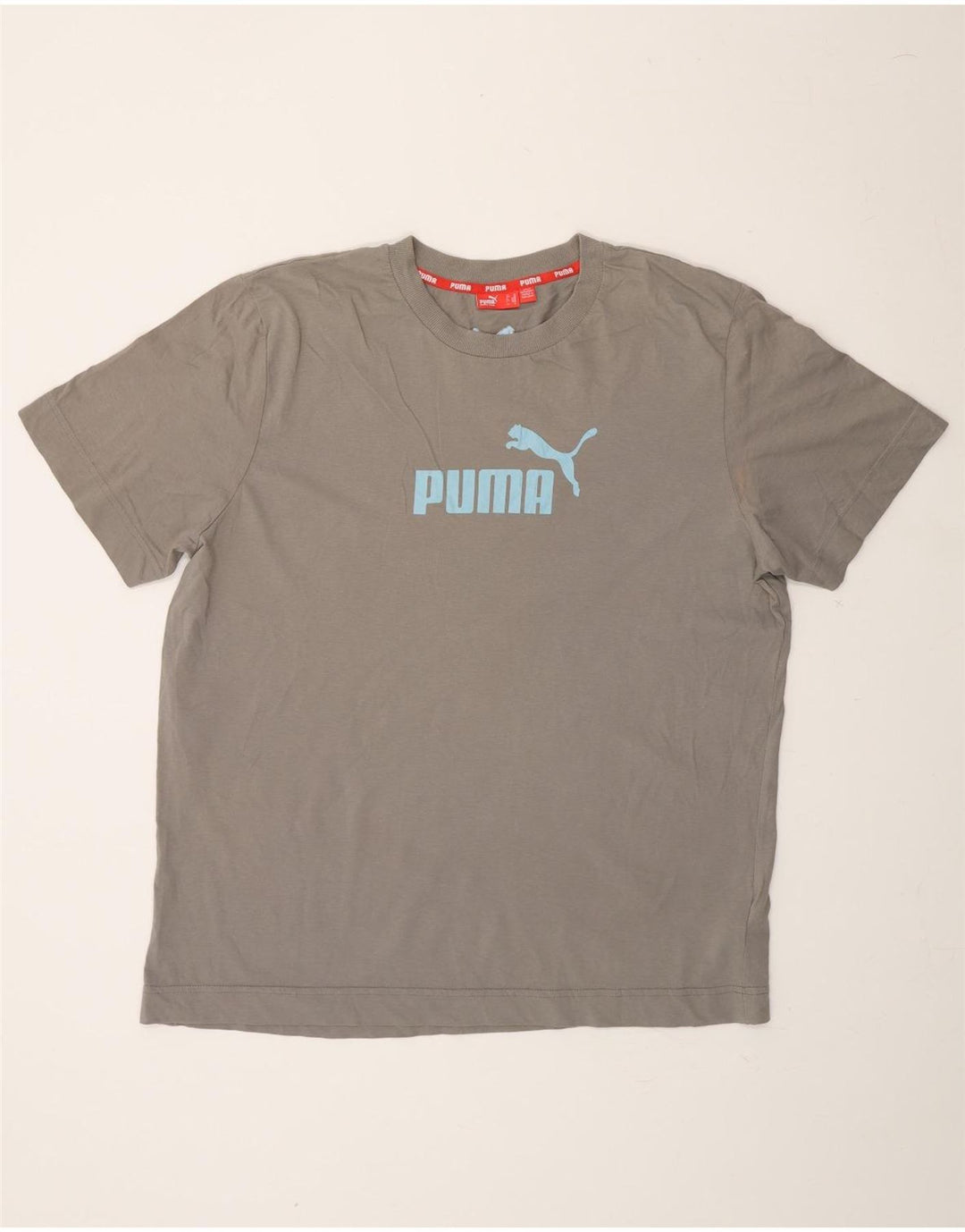 PUMA Mens Graphic T-Shirt Top XL Grey Cotton Vintage Puma and Second-Hand Puma from Messina Hembry 