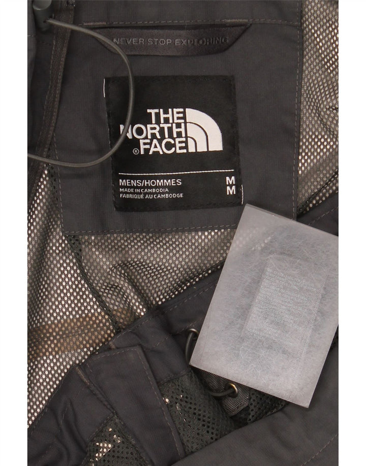 Męska kurtka przeciwdeszczowa z kapturem The North Face UK 38, średnioszary poliester