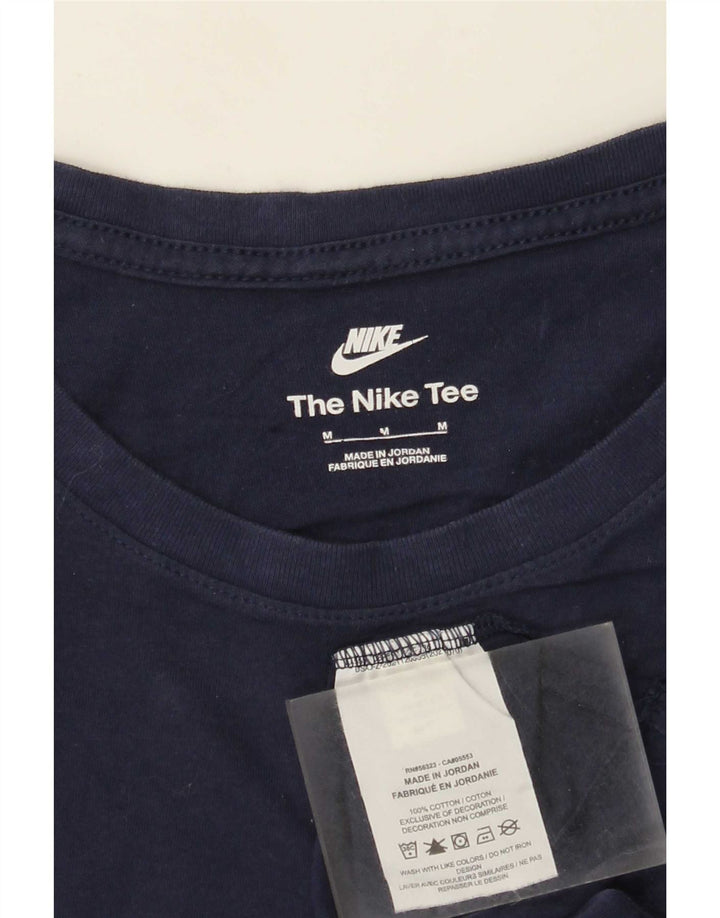 T-shirt męski Nike, średni, granatowy, bawełniany