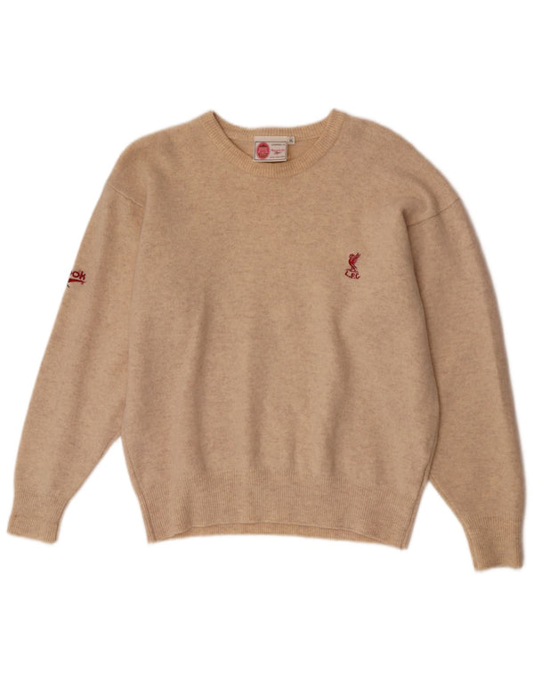 Męski sweter Reebok Liverpool o regularnym kroju z dekoltem w łódkę XL, beżowy