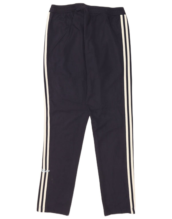 Męskie spodnie dresowe Adidas Graphic, duże, granatowe, bawełniane, sportowe
