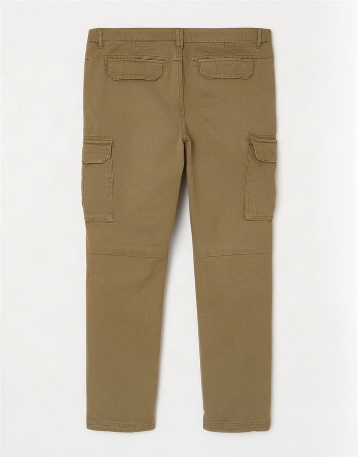 Męskie spodnie cargo Bench W34 L30, bawełna khaki
