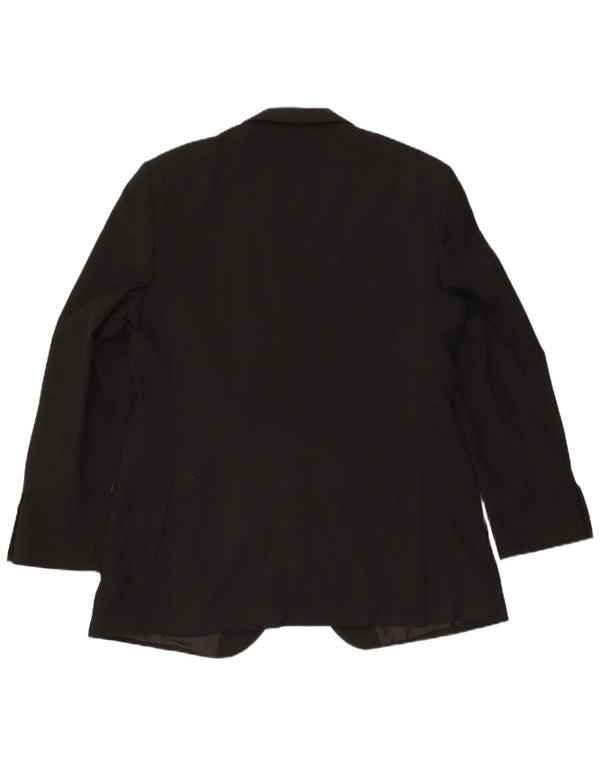 Marks & Spencer Męska marynarka zapinana na 2 guziki, UK 44 XL, czarny poliester