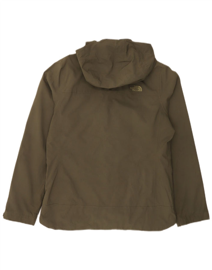 Damska kurtka wiatrówka z kapturem The North Face UK 14, średni khaki