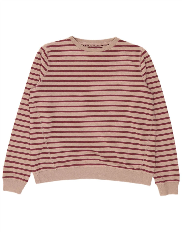 Damski sweter oversize FAT FACE UK 12 w średnie różowe paski