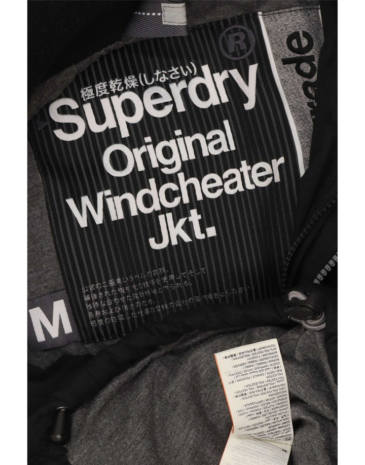Męska ocieplana kurtka Superdry UK 38, średni czarny poliester