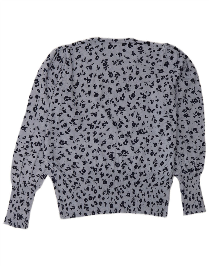 MARKS & SPENCER Damski sweter z okrągłym dekoltem UK 14, duży niebieski