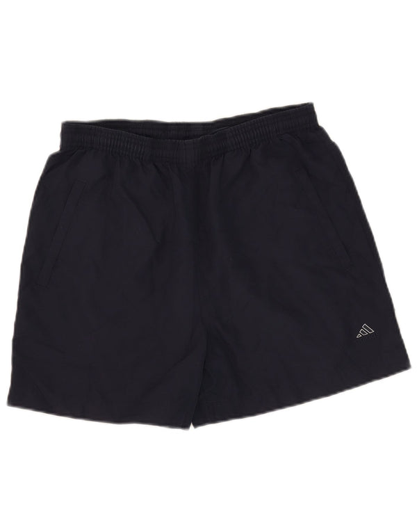 Damskie spodenki sportowe Adidas UK 12 Średni granatowy poliester