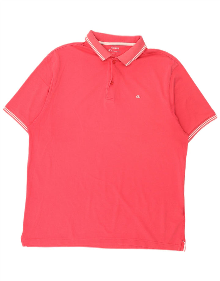 Męska koszulka polo Champion XL, różowa, bawełniana