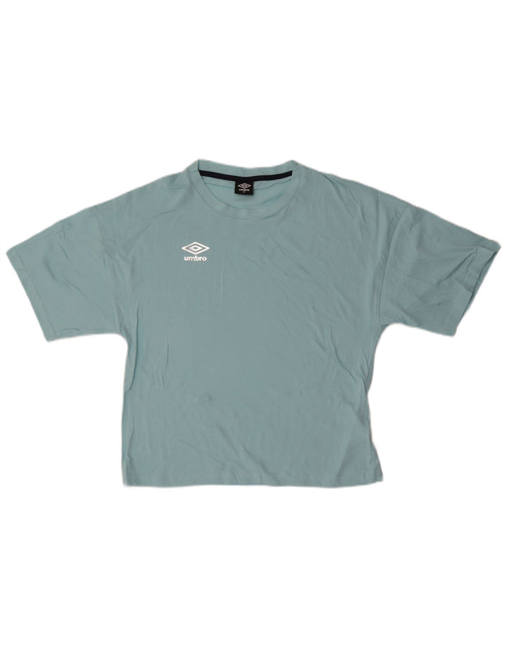 T-shirt damski Umbro Top UK 14, średni niebieski, bawełniany