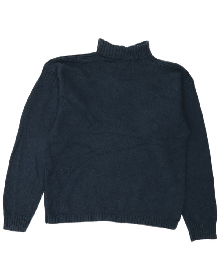 Damski sweter z golfem LEVI'S UK 18 XL Granatowy, z owczej wełny