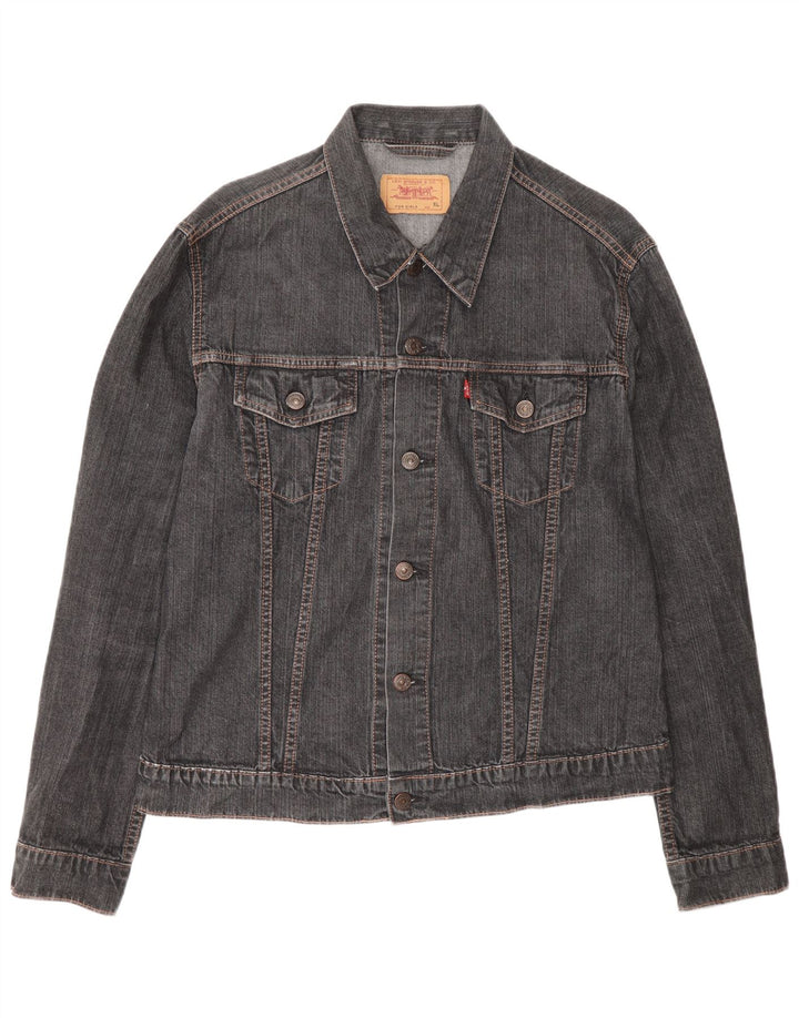 Kurtka dżinsowa Levi's dla dziewcząt 15-16 lat XL, szara bawełna