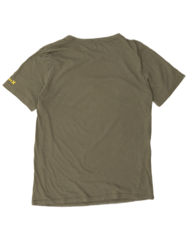 Chłopięcy T-shirt z grafiką Hurley, rozmiar 13-14 lat, XL, khaki