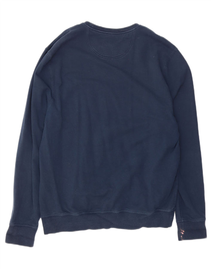 MICHAEL KORS Męski sweter bluzowy XL granatowy, bawełniany